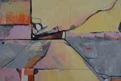 Golden Hour 22x28 acrylic and ink on canvas